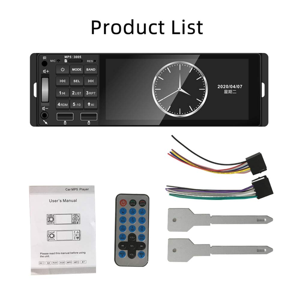 BOOMBOOST Car Audio Inch HD Car MP5 Card Player Call Support Dual USB3005 5.1 Hands-free