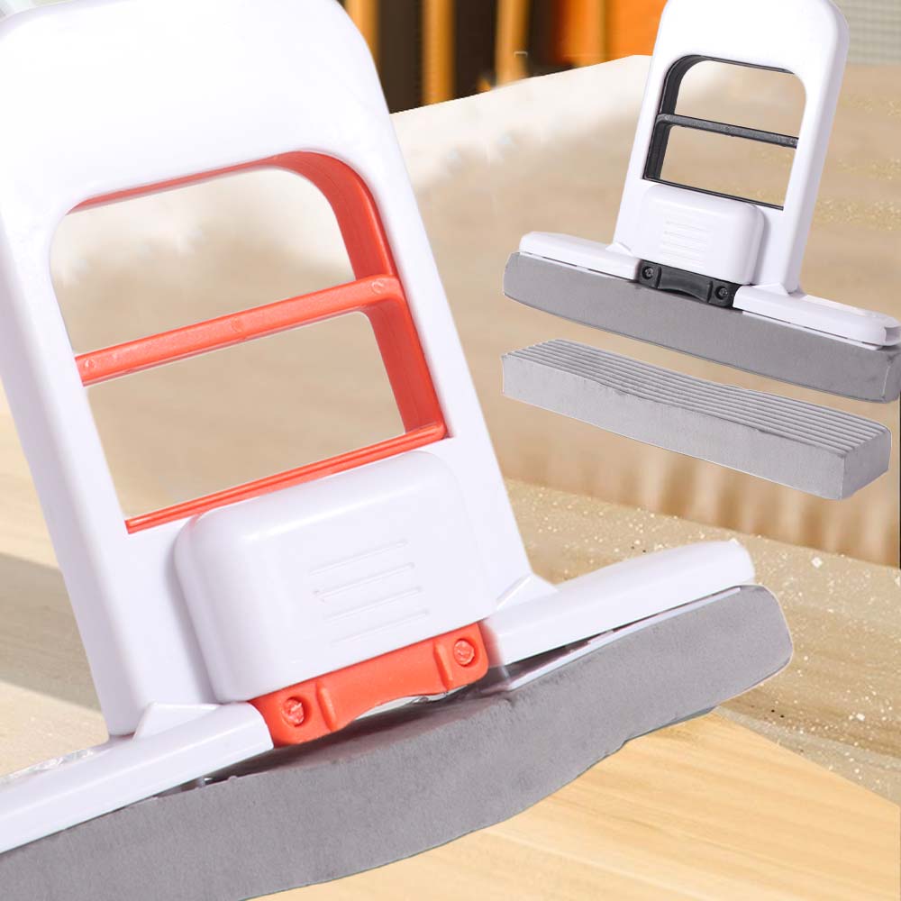 Portable Mini Desktop Mop Lightweight Sponge Head Mop Easy Storage Cleaning Mop Office