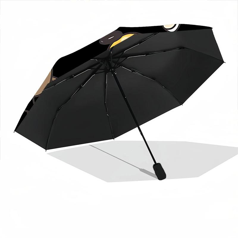 1pc Dogs Bones Automatic Open/Close Umbrella, Windproof, Folding Compact Umbrella with Lightweight Design for Women/Men028