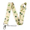 Cute Bow Pattern Lanyard with Clear ID Badge Holder Detachable Durable Strap for Outdoor Activity Pass Office Work Use