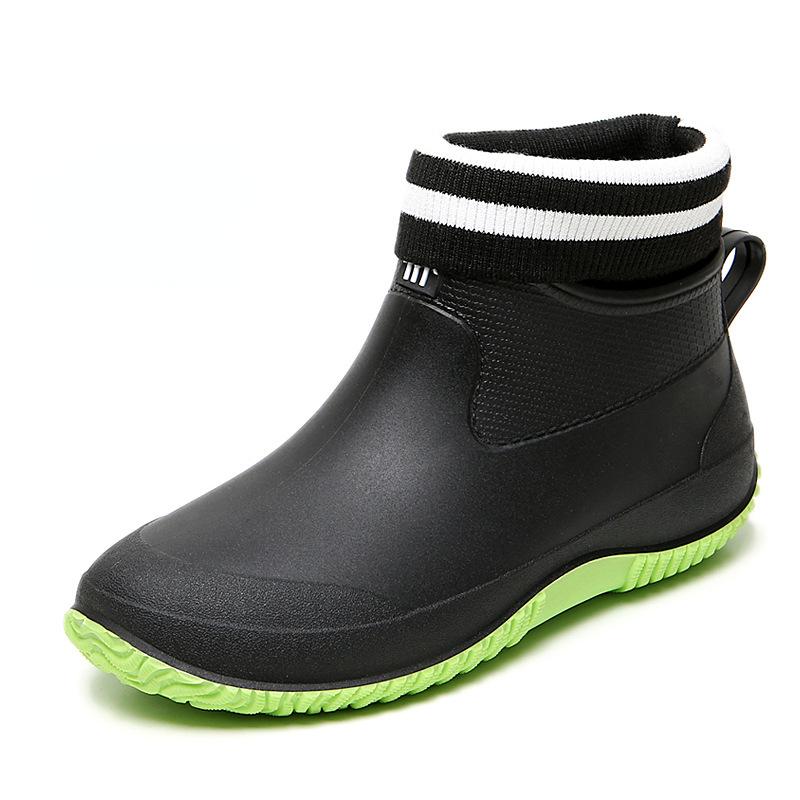 2024 Four Seasons Male Rain Boots Novelty Men's Rain Boots Non-slip Breathable Masculino Slip-on Winter Warm Rain and Snow Shoes
