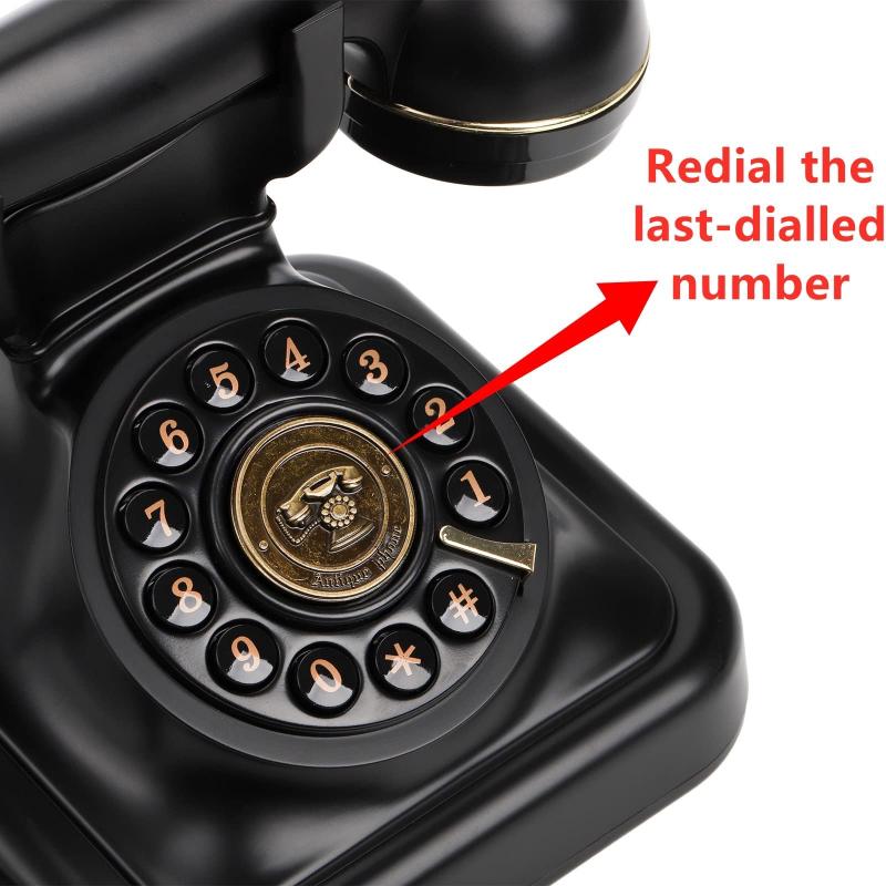 1Pc Retro Phone European and American Phone Landline Antique Phone Meiyunsheng Phone