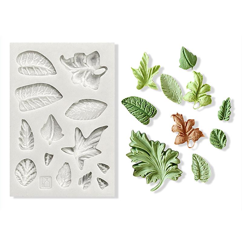 1Pc Leaves Cake Mould Palm Turtle Leaf Silicone Mold Cake Sugarcraft Chocolate Mold Baking Cake Decoration Kitchen Tools