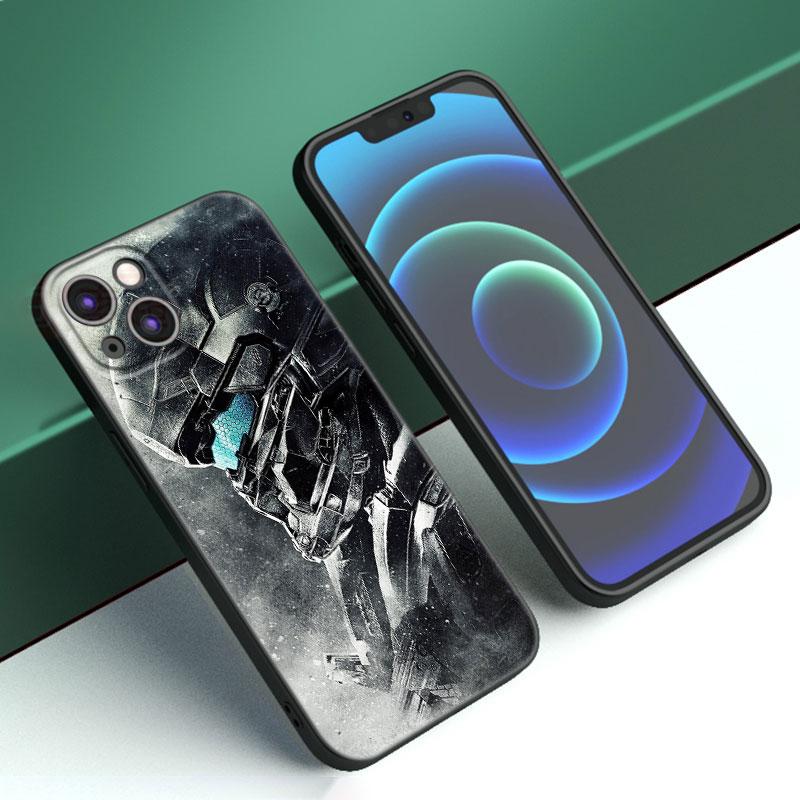 Spartan Phone Case For Apple iPhone 12 13 Mini 11 14 15 Pro Max 7 8 Plus X XR XS SE 2020 2022 Black Silicone Case