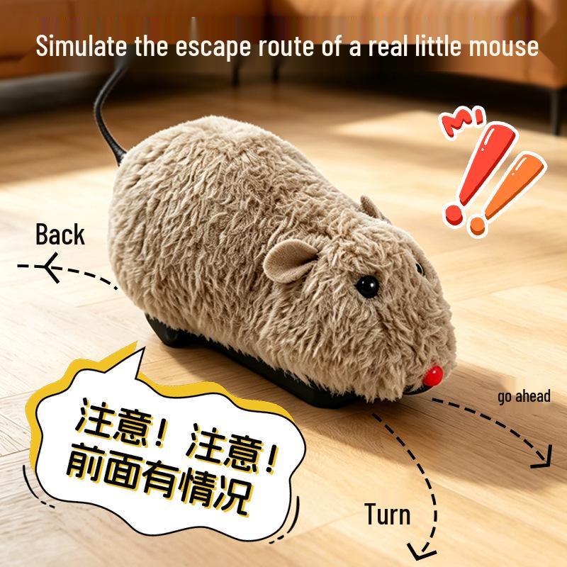 Electric Plush Mouse: Quality Self-Amusement Cat Teaser Toy for Kittens