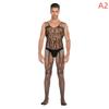 Plus Size Gay Mens Underwear Body Stocking Bodysuit Sexy Gay Underwear Transparent Sexy Underwear for Gay Men