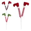 Christmas Tree Decorations Plush Toy Leg Ornaments Christmas Legs Picks for Holiday Outdoor Home Fireplace Wreaths Car