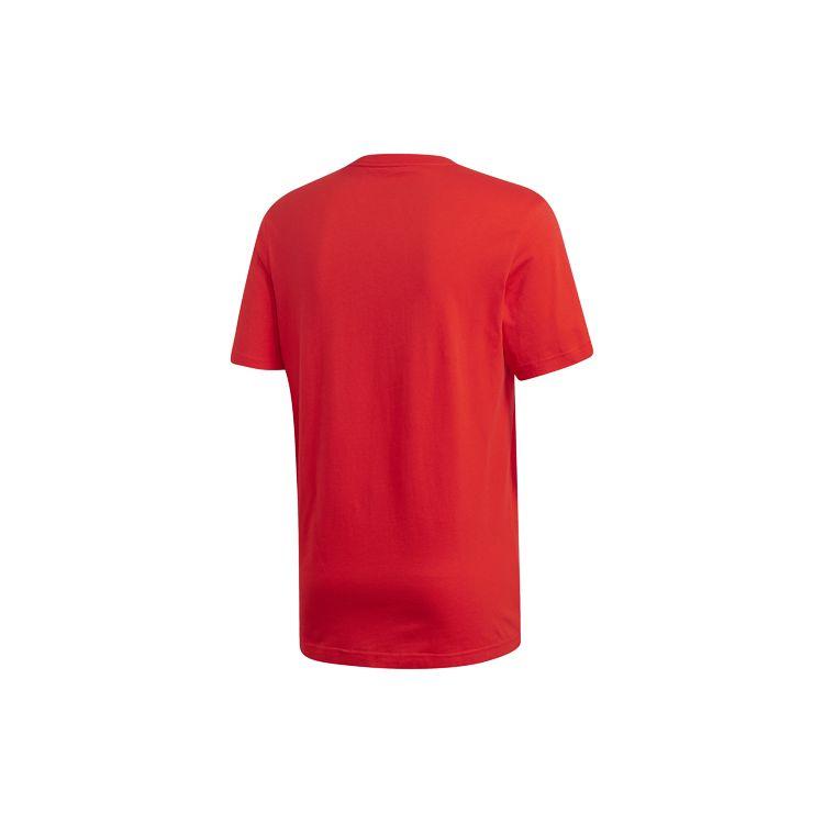 Adidas Letter Logo Sport Short Sleeve T-Shirt Men Tops Red DV3053