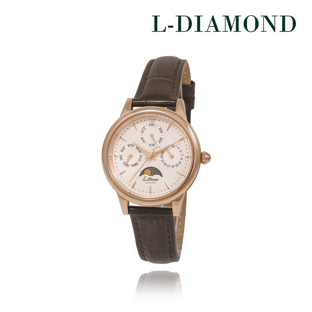 

LLOYD L DIAMOND Moon Phase Женские кожаные часы LL2M20V04IGR