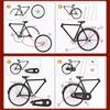 1:10 Scale Simulation Bike Model Kit Retro Mini 28 Big Bar Bicycle  For Exhibits