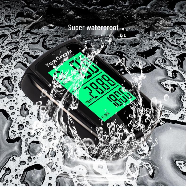 CNC Luminous Wired Bicycle Speedometer with Touch Screen & Backlight for Road & Mountain Bikes