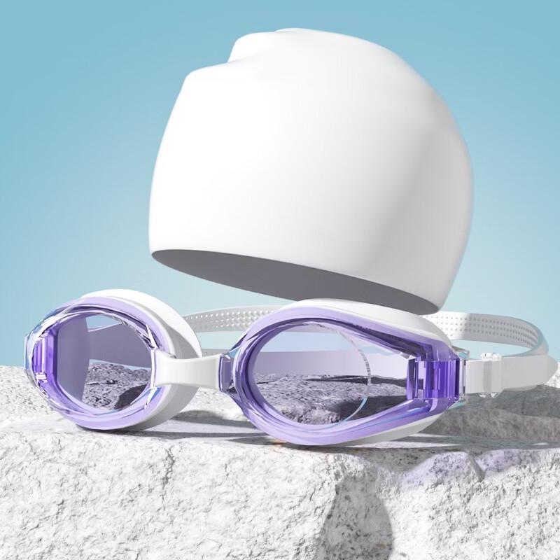 Yuzhan Waterproof Anti-Fog Swimming Goggles & Silicone Cap Set