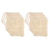 10pcs Exfoliating Soap Bag Natural Sisal Soap Saver Pouch Bag for Shower Reusable Bath Soap Bags with Drawstring Bubble