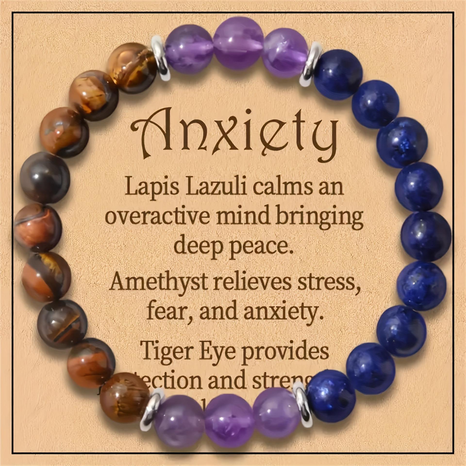 

Cross-Border Hot-Selling Amethyst, Lapis Lazuli & Tiger s Eye Stone Bracelet