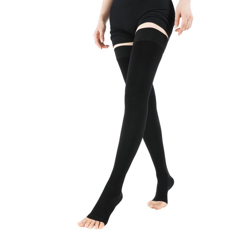 Class 3 Medical Compression Thigh-High Stockings for Men and Women - Varicose Vein Prevention and Leg Support