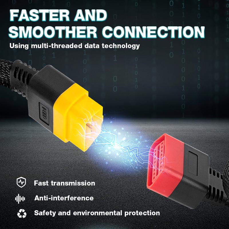 Univerzální OBDII 16Pin Prodlužovací Kabel Vozidlo Automobily OBD2 Samec na Samici Prodlužovací OBD Diagnostický Kabel pro Auto