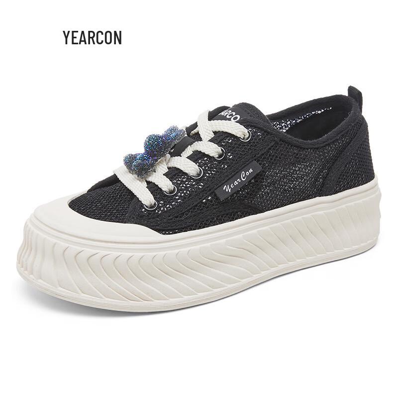 Yierkang Women s Breathable Platform Casual Shoes 36