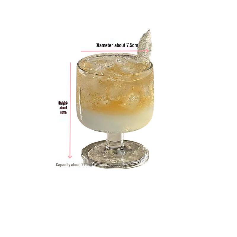 

Deou Starlight Retro Short-Stem Glass Beverage Cups