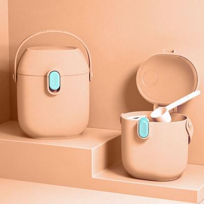 Jednobarevná nádoba na sušené mléko pro kojence se lžičkou Přenosný úložný prostor pro dětskou výživu Krabička na svačinu pro novorozence Batole Základní potřeby pro miminka