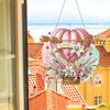 2 Stück Acryl 2D Flach DIY Sonderform Strass Diamantkunst Fensteranhänger Diamantkunst Anhänger Wanddeko für Zuhause & Fenster