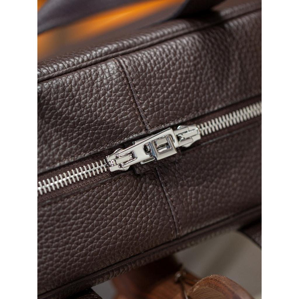 First layer TC cowhide Victoria 27cm bowling bag new leather large capacity tote bag portable shoulder bag