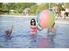 60cm Rainbow Inflatable Beach Ball - Extra Large Colorful Toy for Kids, Pool, Lawn, and Outdoor Games