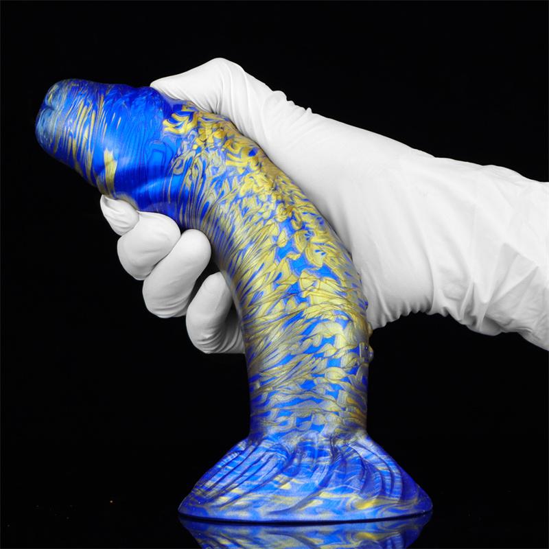 Faucet Color Liquid Silicone Anal Reamer Large Special-shaped Dragon Phallus Anal Masturbation Device Rear Court Sex Toy