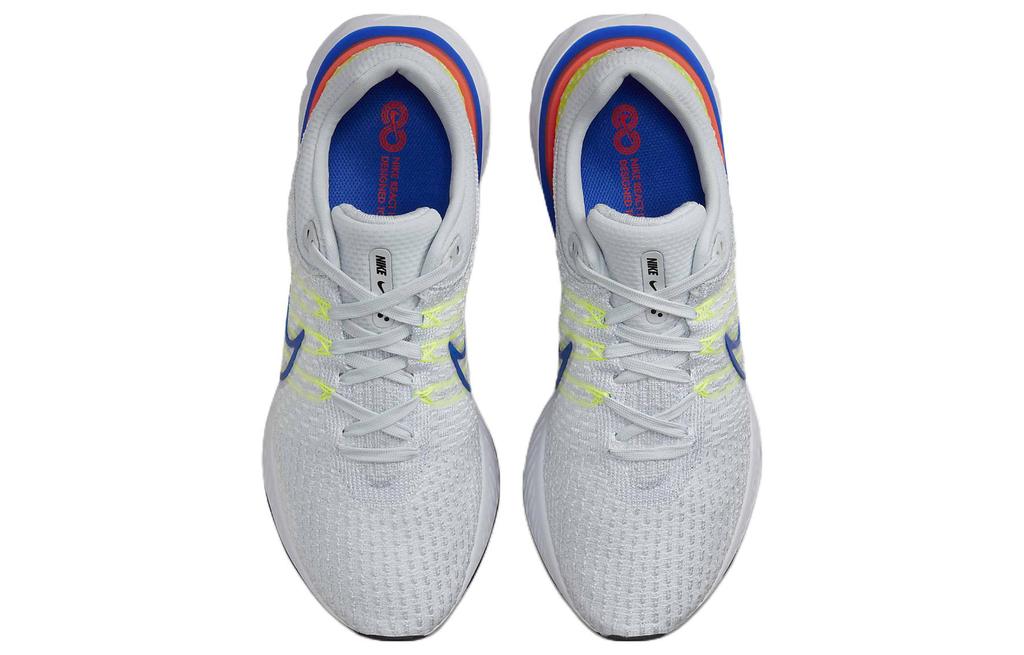 Nike React Infinity Run Flyknit 3 Pure Platinum Racer Blue DX3353-001