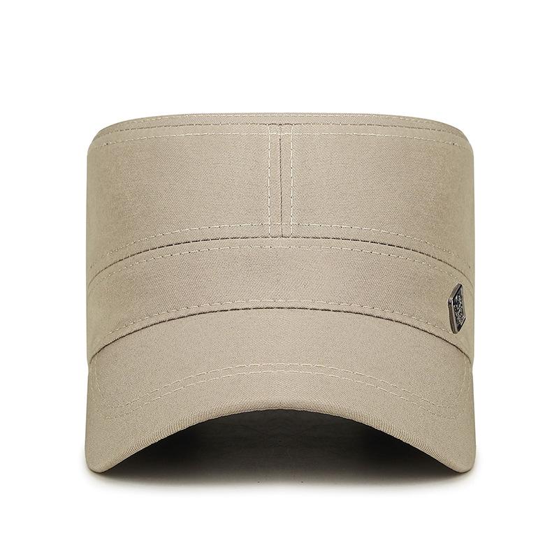 Sunshade  Hat Men's Spring Autumn Flat Top Hat for Middle-Aged and Elderly Outdoor Sunscreen Hat