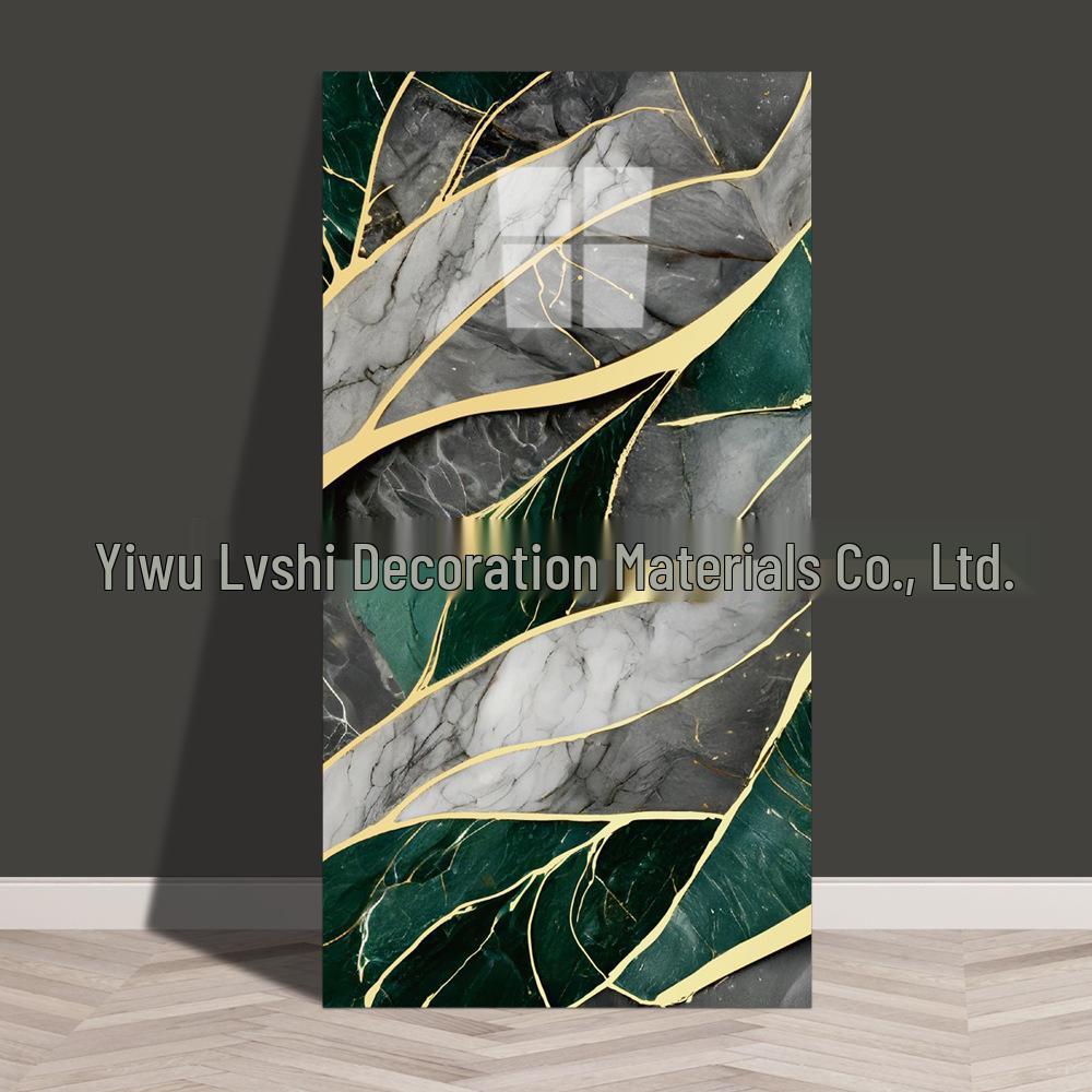 Waterproof Marble Imitation Tile Wall Sticker for Kitchen Renovation - Oil & Moisture Resistant, Self-Adhesive Decor.
