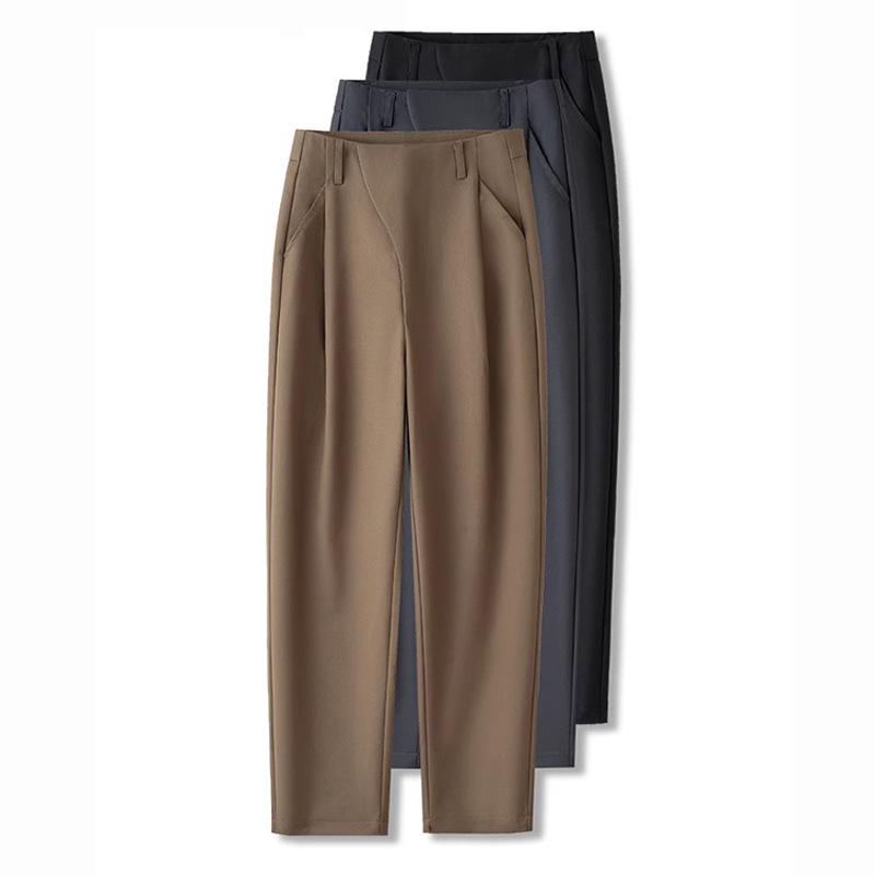 2024 Summer Women's High Waist Slimming Harem Pants - New Fashion Temperament, Casual Draping Cigarette Style