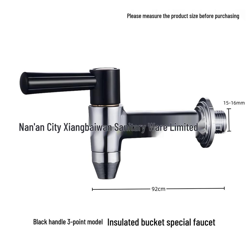 High-Temperature Electric Water Heater Faucet for Insulated Soy Milk/Milk Tea Bucket (3/8", 1/2", 3/4" Copper)