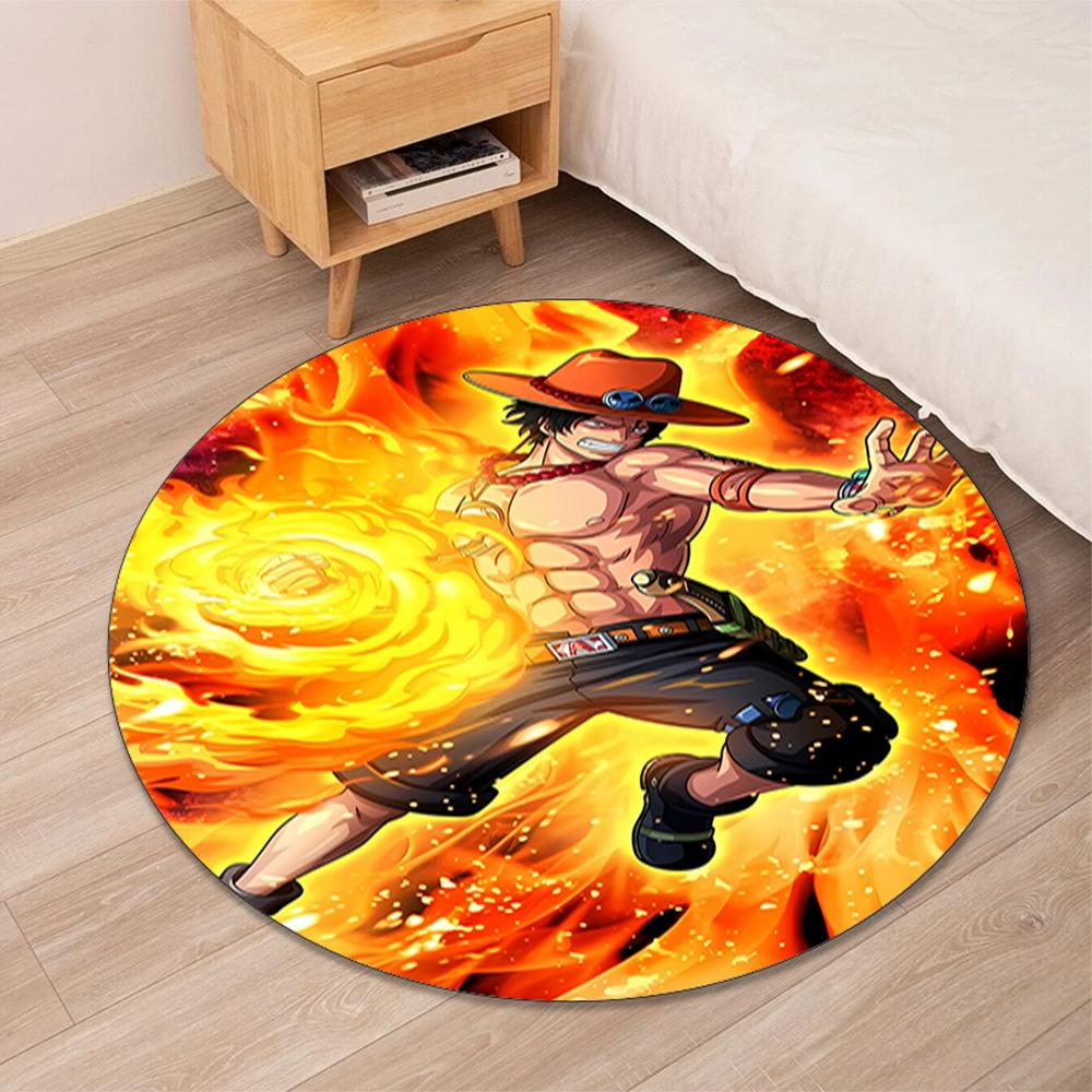One Piece Printed Round Rug Carpet Chair Rug Area Rug Entryway Doormats,for Office Chair Living Room Bedroom Kitchen Room.