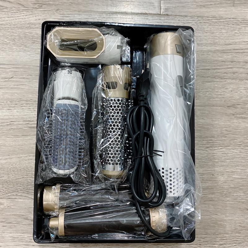Cross-Border 5-in-1 Curling Iron & Hair Dryer: Hot Air Comb, Curl, Straighten, and Dry with Automatic Hair Suction