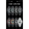 POEDAGAR Top Luxury Men Quartz Watch Waterproof Stainless Steel LED Man Watch Week Date Sports Military Electronic Watches