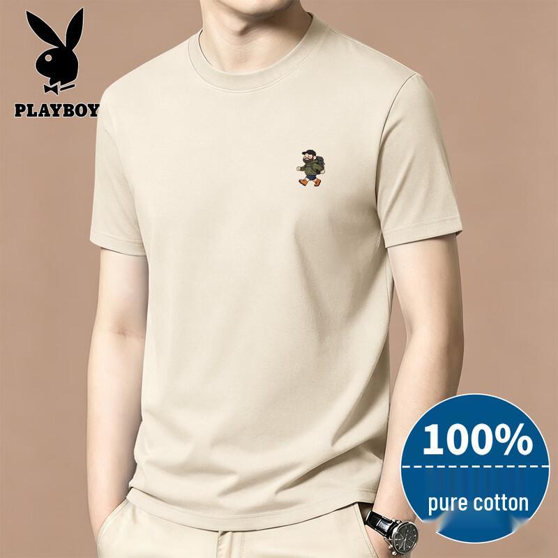Playboy Men s Pure Cotton Short Sleeve T-Shirt XL