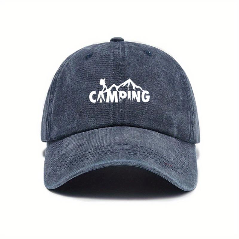 Washed Baseball Hat Men's Printed Peaked Cap Women's Outdoor Visor Fishing Hat