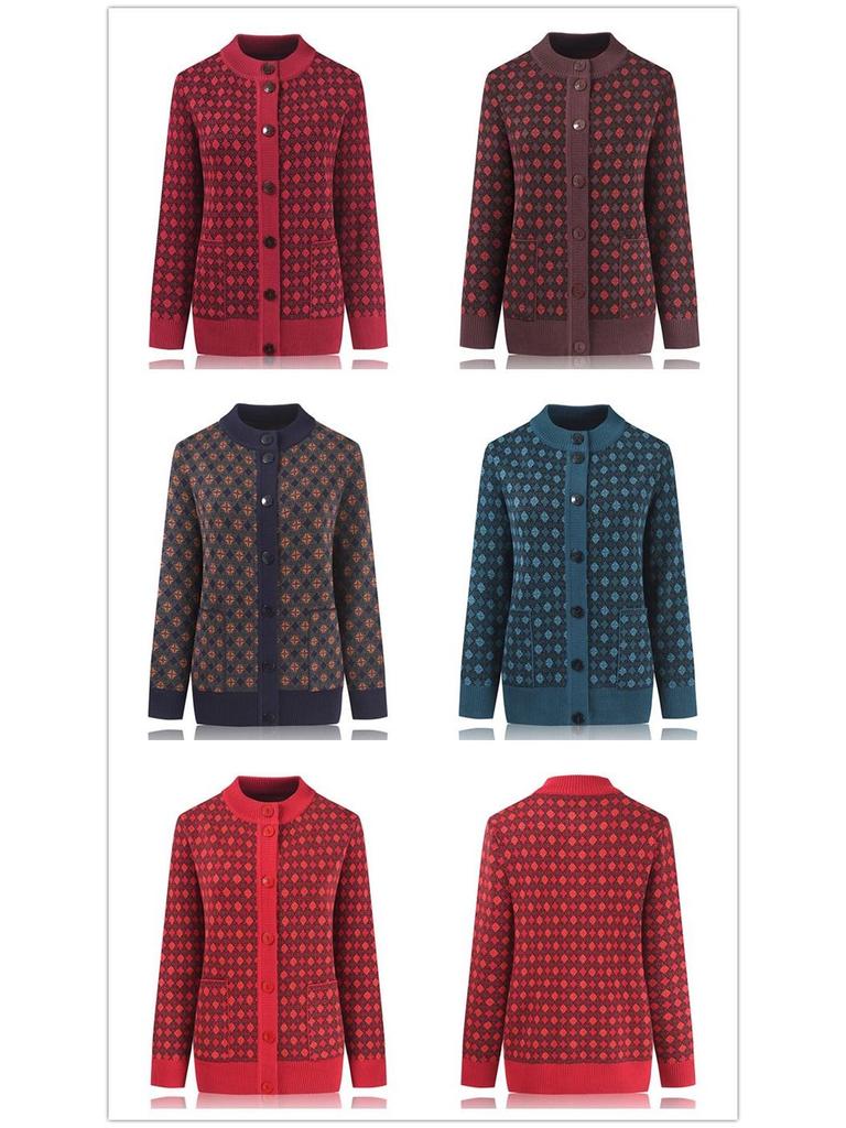 Grandma’s Cardigan: Spring & Autumn Outerwear for Elderly Women