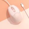 USB Wired Mute Mouse Type C USB Cable Ergonomic Mice Type C Wired Mouse  Desktop Notebook