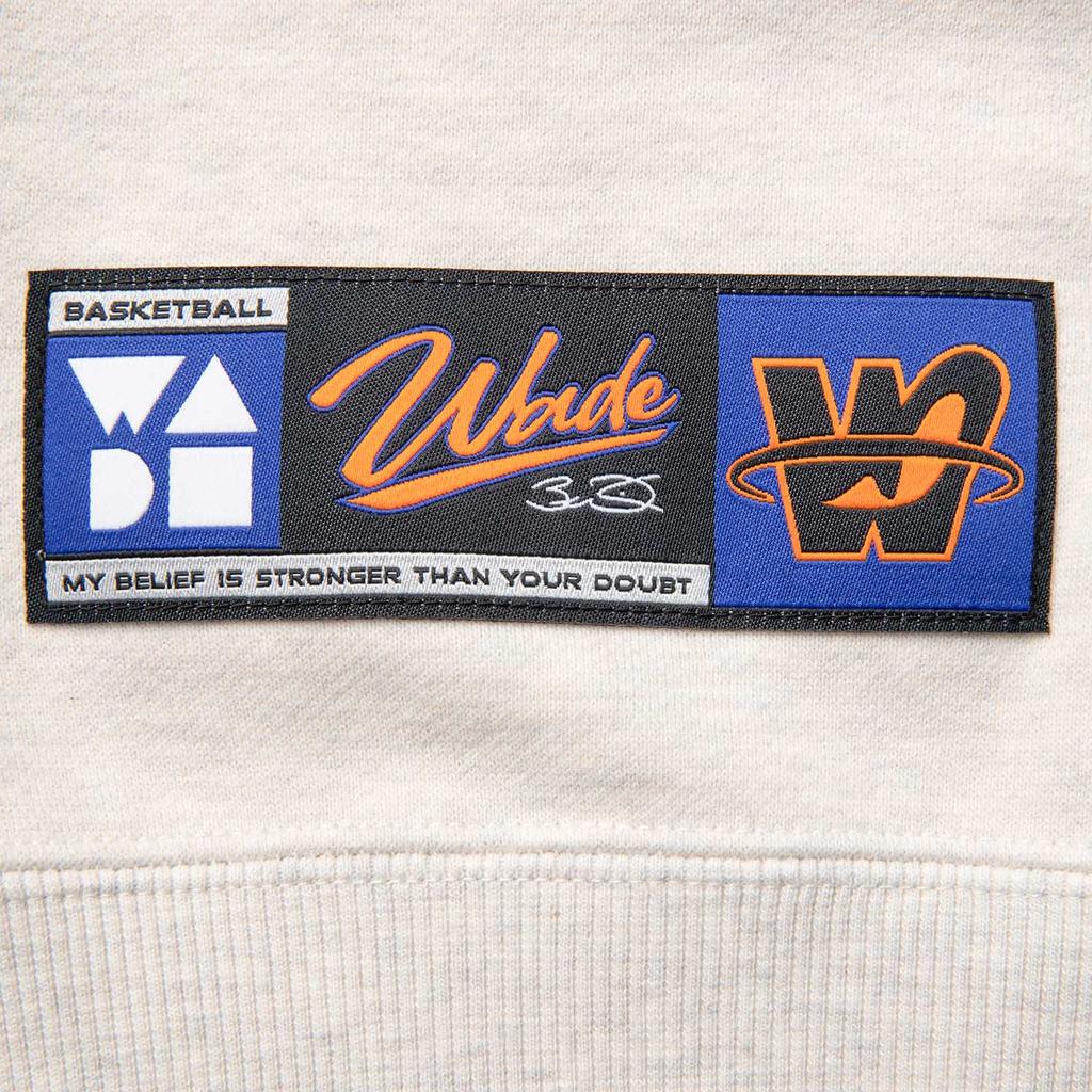 Li Ning Wow Wade Series Devil Fish Fleece Warm Loose Skin-Friendly Soft Comfortable Letter Print Crewneck Sweatshirt Men sweatshirt AWDV889-3