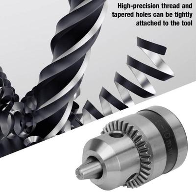 1.-10MM B12 gręžimo griebtuvo adapterio frezavimo įrankių rinkinys Rakto tipas Gręžimo griebtuvas