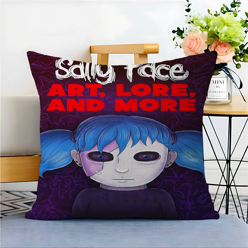 Game S-Sally Face Pillowcase Toon Gift Cushion Cover Bedroom Home Sofa Chair Seat Decor Pillow Case