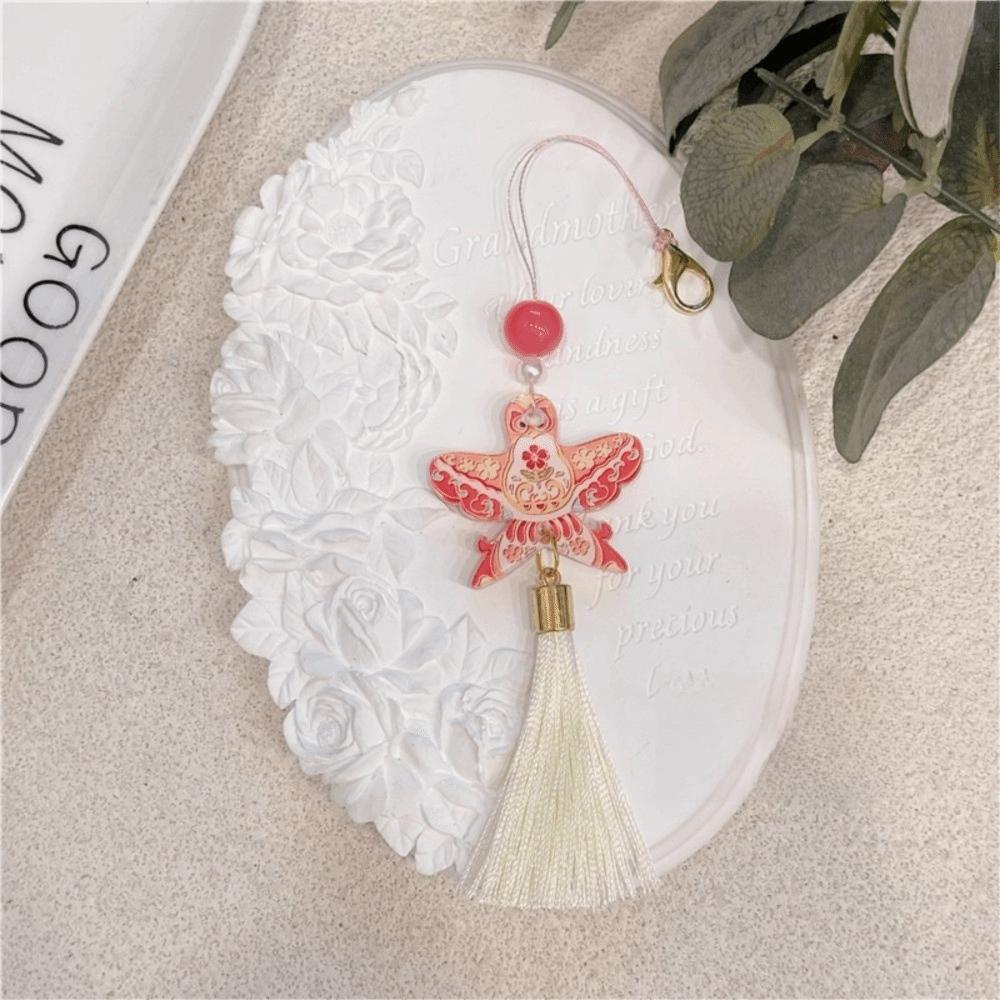 Lightweight Butterfly Car Pendant Polyester Tassel Rearview Mirror Pendant Car Interior