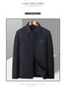 Men's White Shirt-Style Duck Down Jacket: Single-Breasted, Lapel, Warm, Business Casual Coat for Middle-Aged.