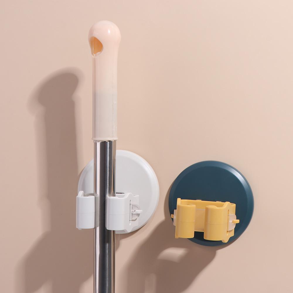 

Self-Adhesive Mop Clip Plastic Mop Storage Rack Multipurpose Brush Broom Hanger Kitchen белый