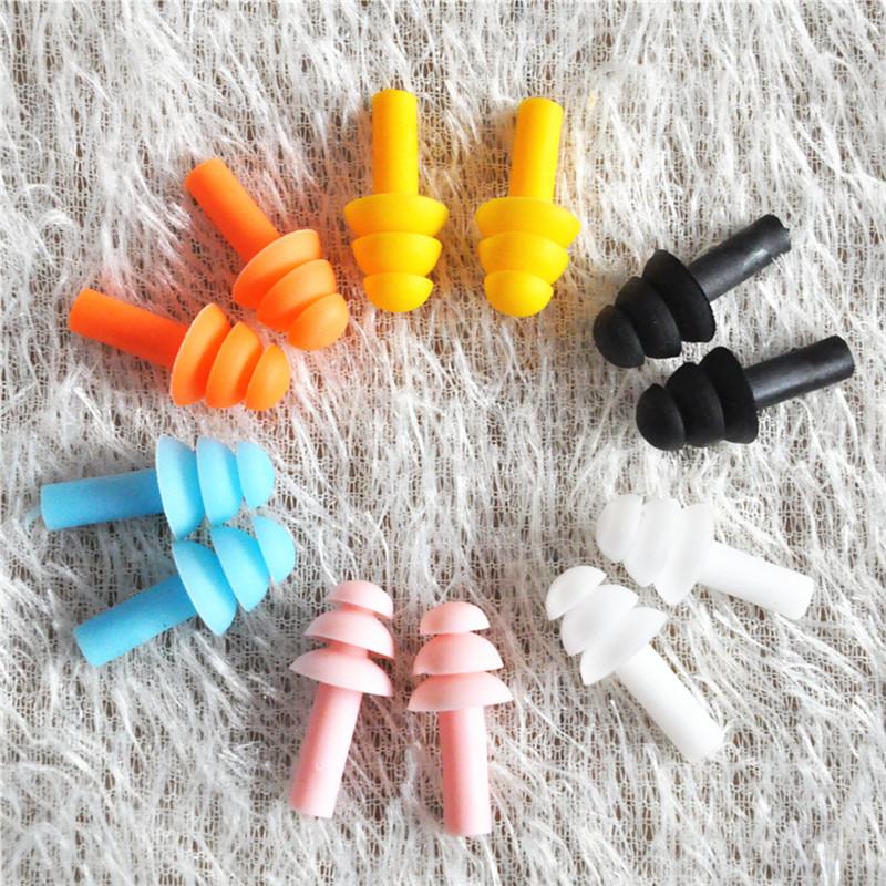 6pcs Box-packed Comfort Earplugs Noise Reduction Silicone Soft Ear Plugs PVC Rope Earplugs Protective for Swimming for Sleep