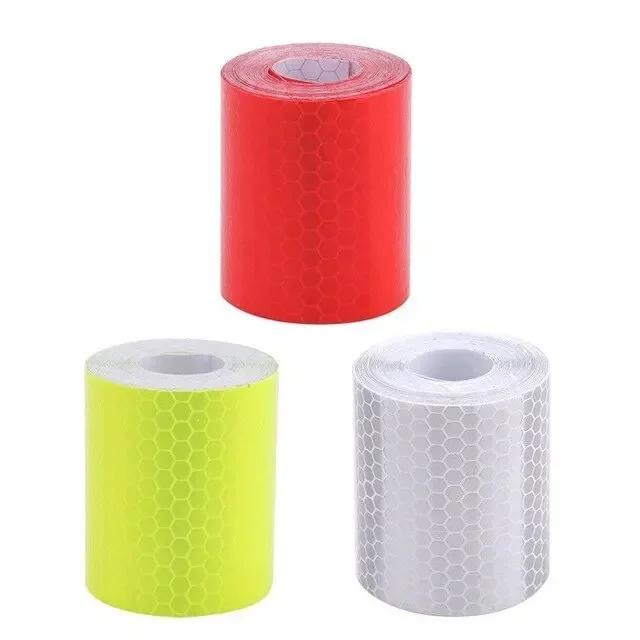 Light Reflective Sticker Waterproof Car Adhesive Tape Honeycomb Texture for RV Camper Car Exterior Accessories Reflector Parts