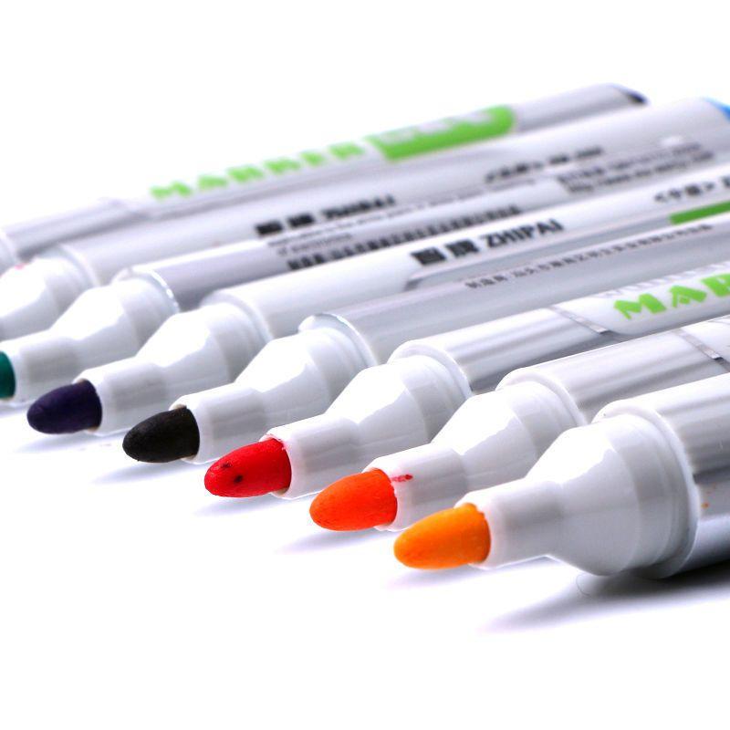 Premium 12-Color Whiteboard Markers - Fine 1.5mm Tip Ceramic Dry Erase Pens for Office Meetings & Planning - Vibrant, Low-Odor &