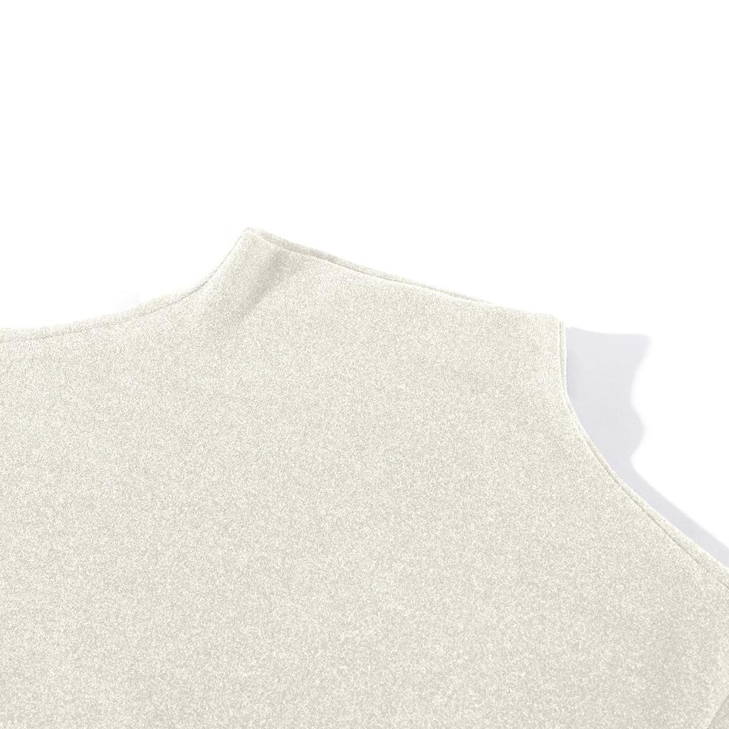 Women's Fashionable And Casual Solid Color Semi High Neck Long Sleeve Base Layer Top