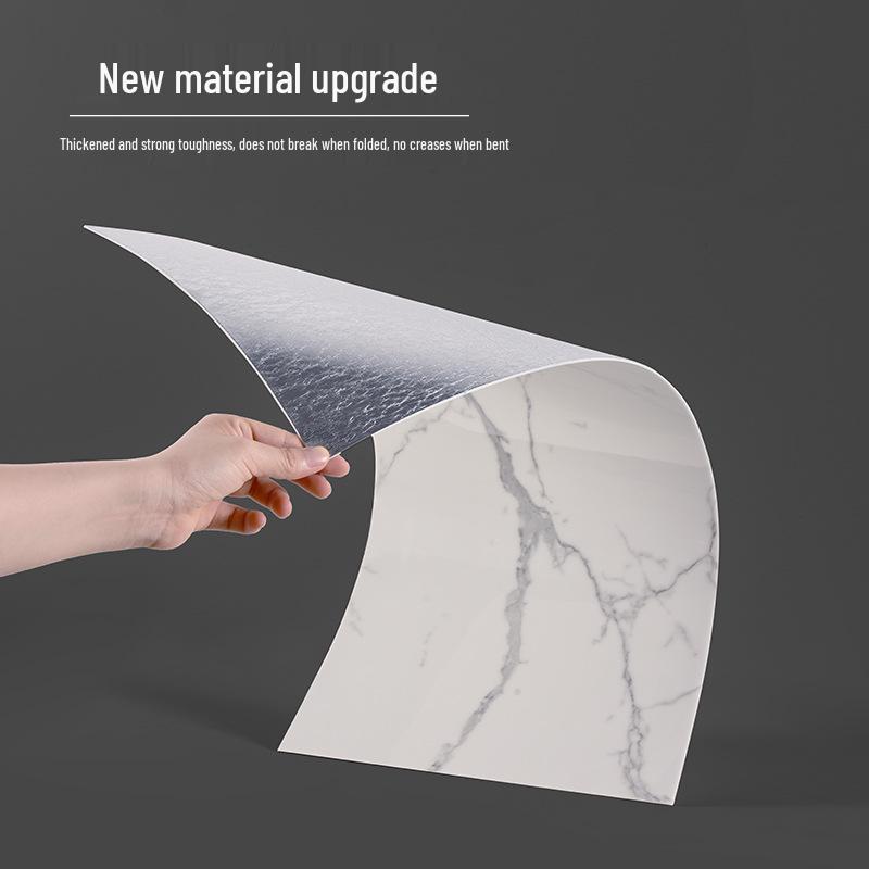 Self-Adhesive Marble Tile Wall Stickers, Aluminum Plastic Panels for Living Room Decoration